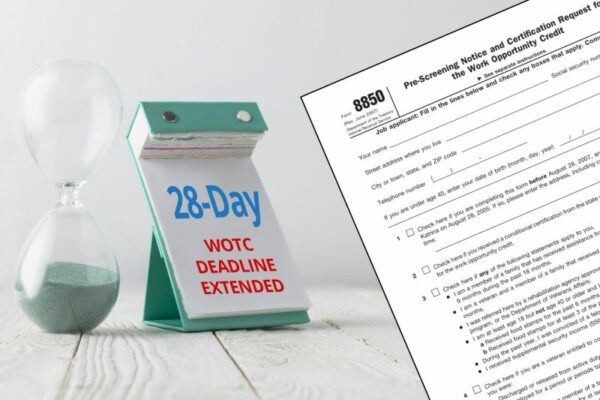 28 day WOTC deadline with IRS form 8850